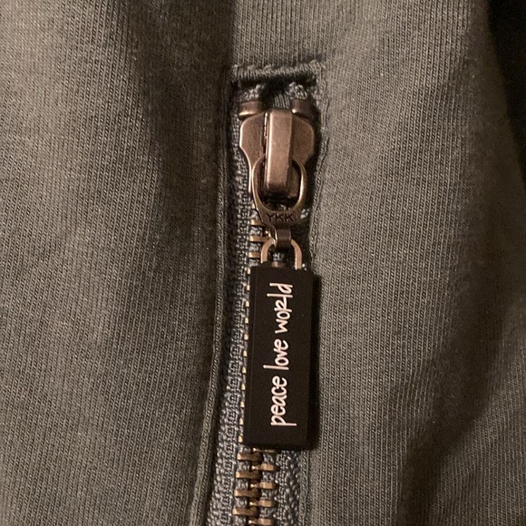 Peace Love World Reversible Oversized Hoodie - Picture 9 of 11